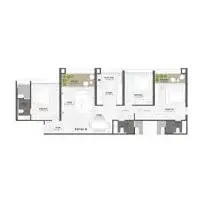Jhamtani Ace Abundance Mundhwa 3 BHK Floor Plan Image